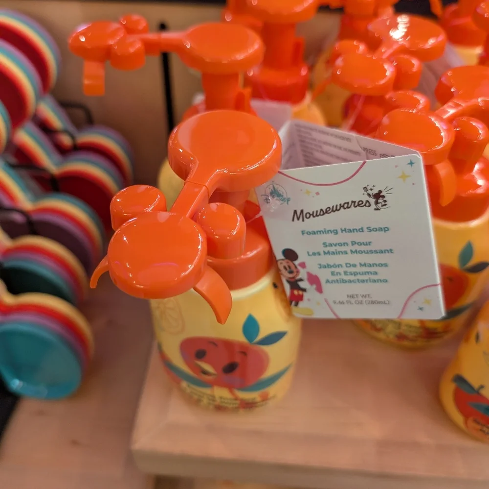 NEW🌟2025 Disney Parks Mousewares Orange Bird Mickey Shaped Foam Soap Dispenser - Picture 2 of 4